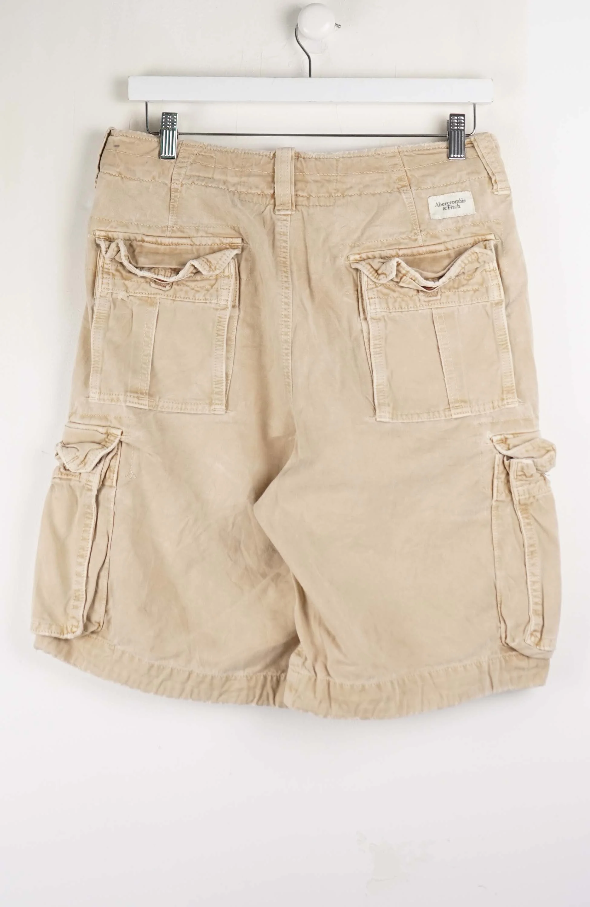 VINTAGE ABERCROMBIE & FITCH CARGO SHORTS W32 - Image 3