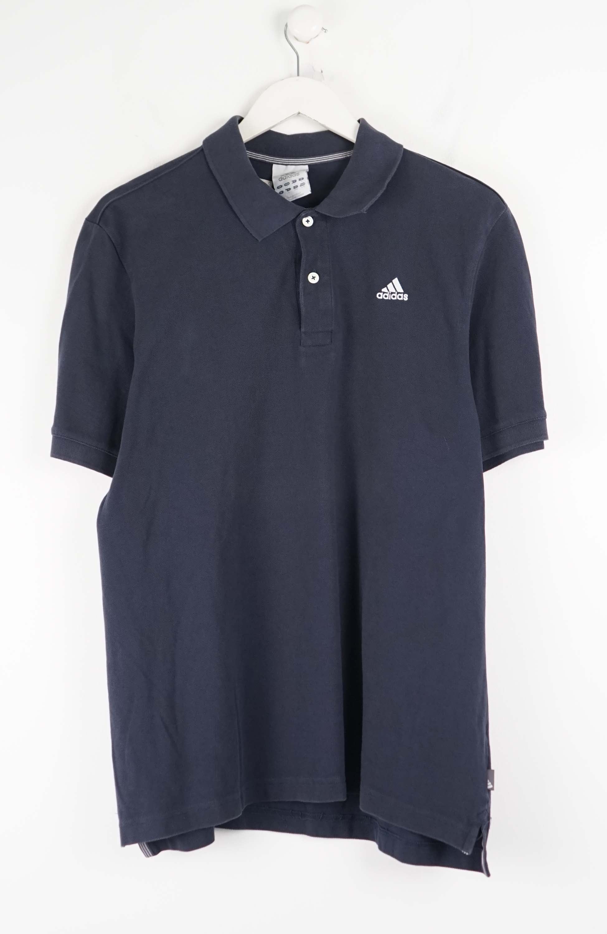 VINTAGE ADIDAS JERSEY POLO SHIRT (M)