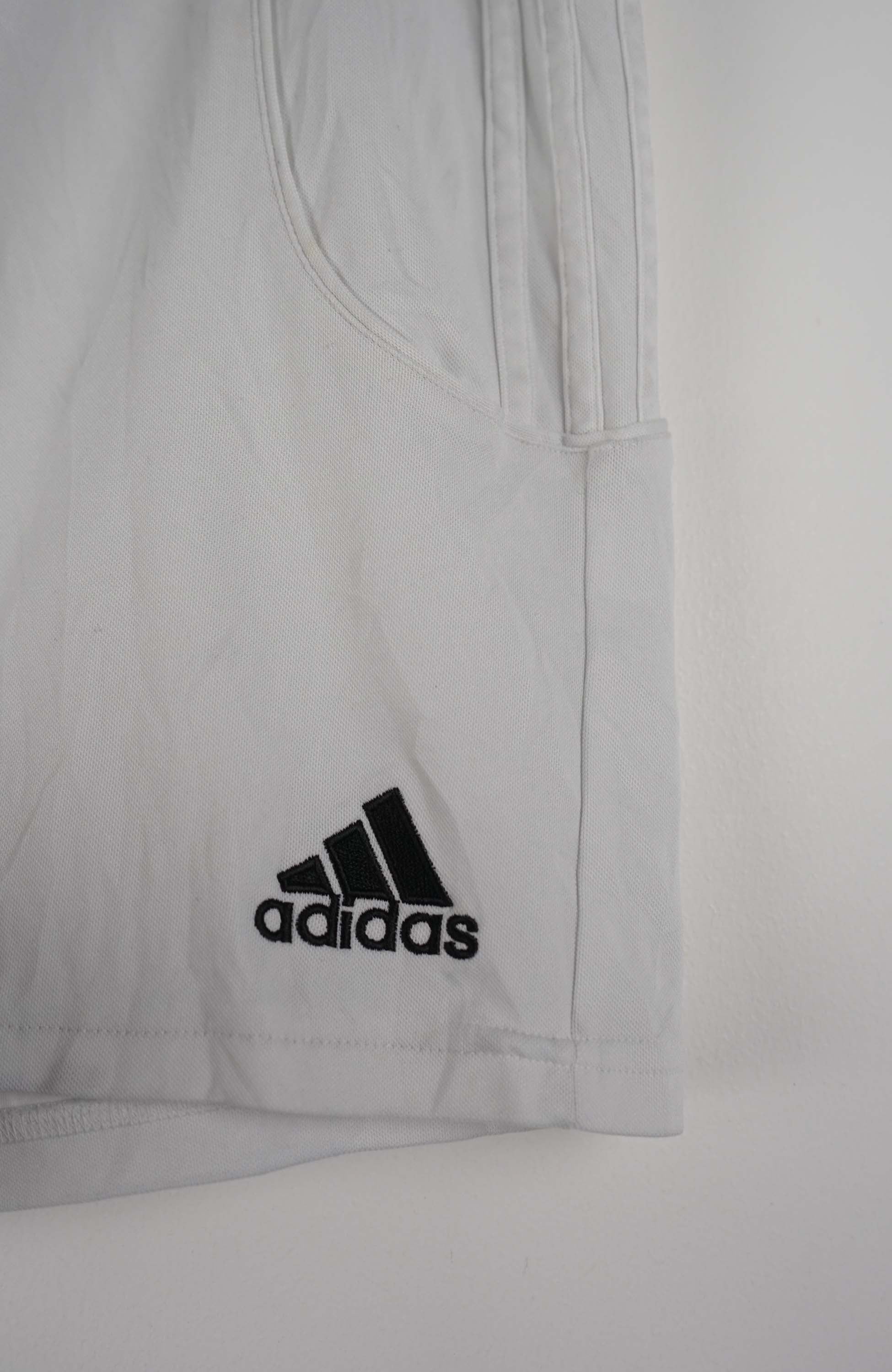 VINTAGE ADIDAS JERSEY SHORTS W32 - Image 2