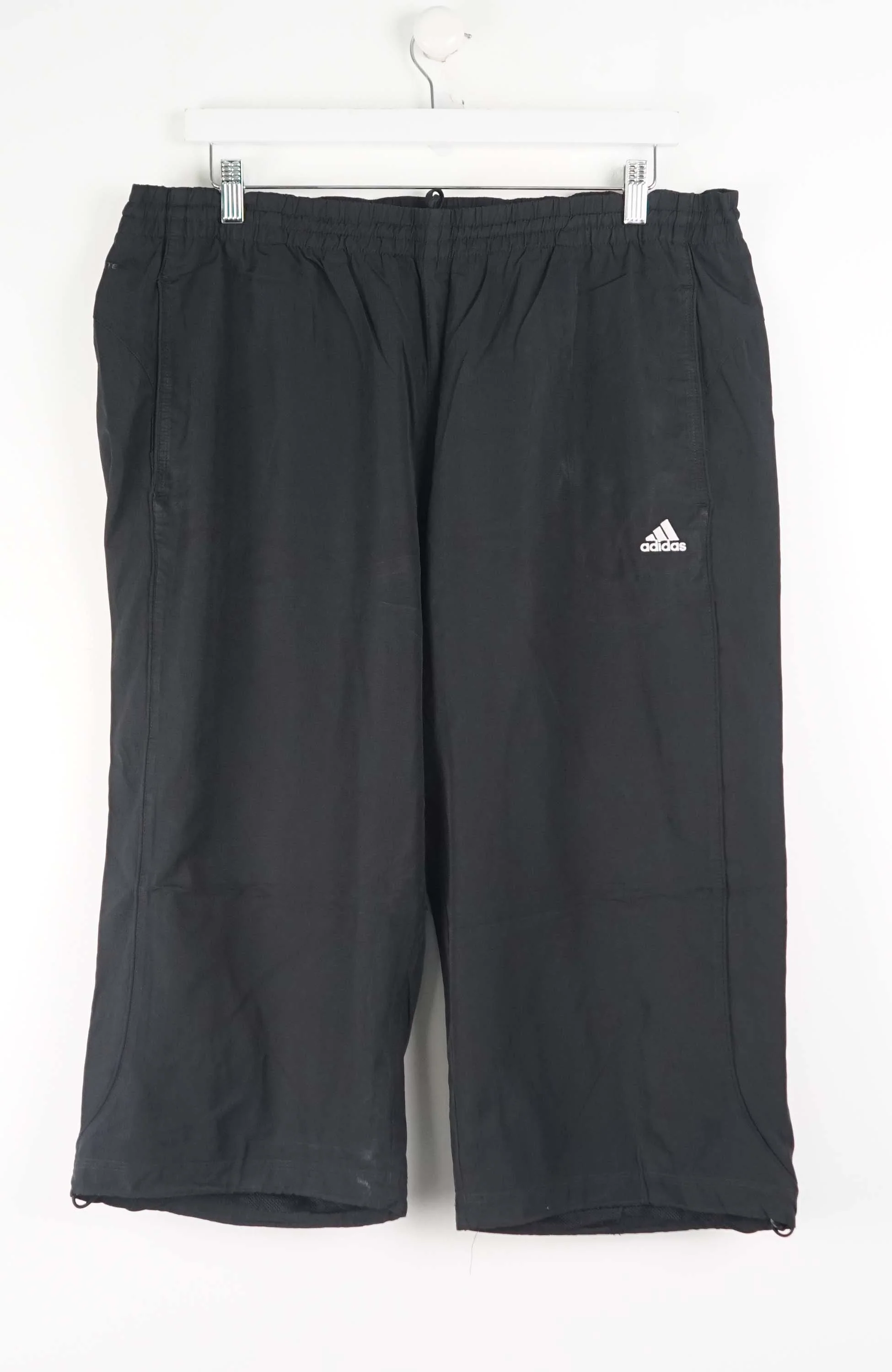 VINTAGE ADIDAS TRACK PANT SHORTS (XL)