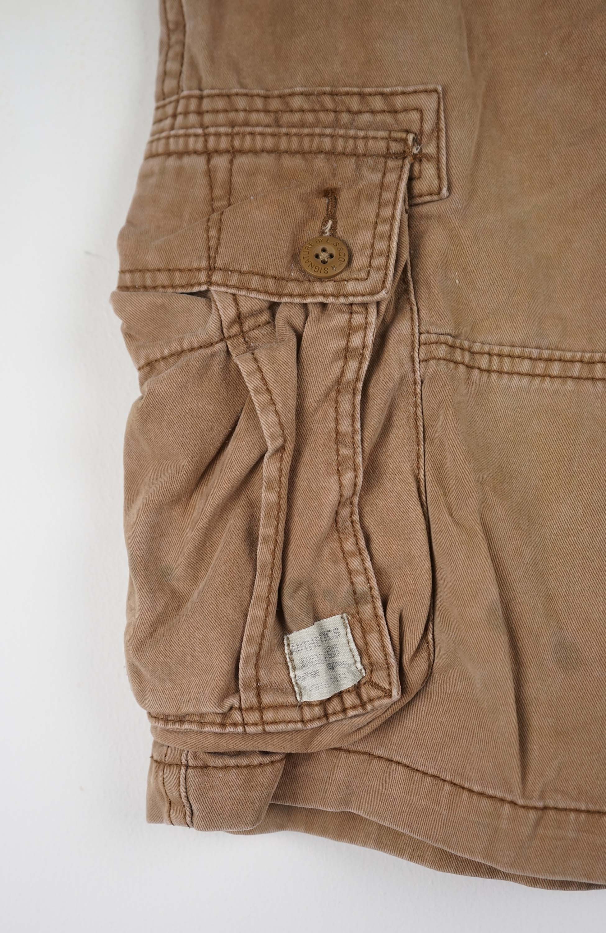 VINTAGE AUTHENTICS CARGO SHORTS W34 - Image 2