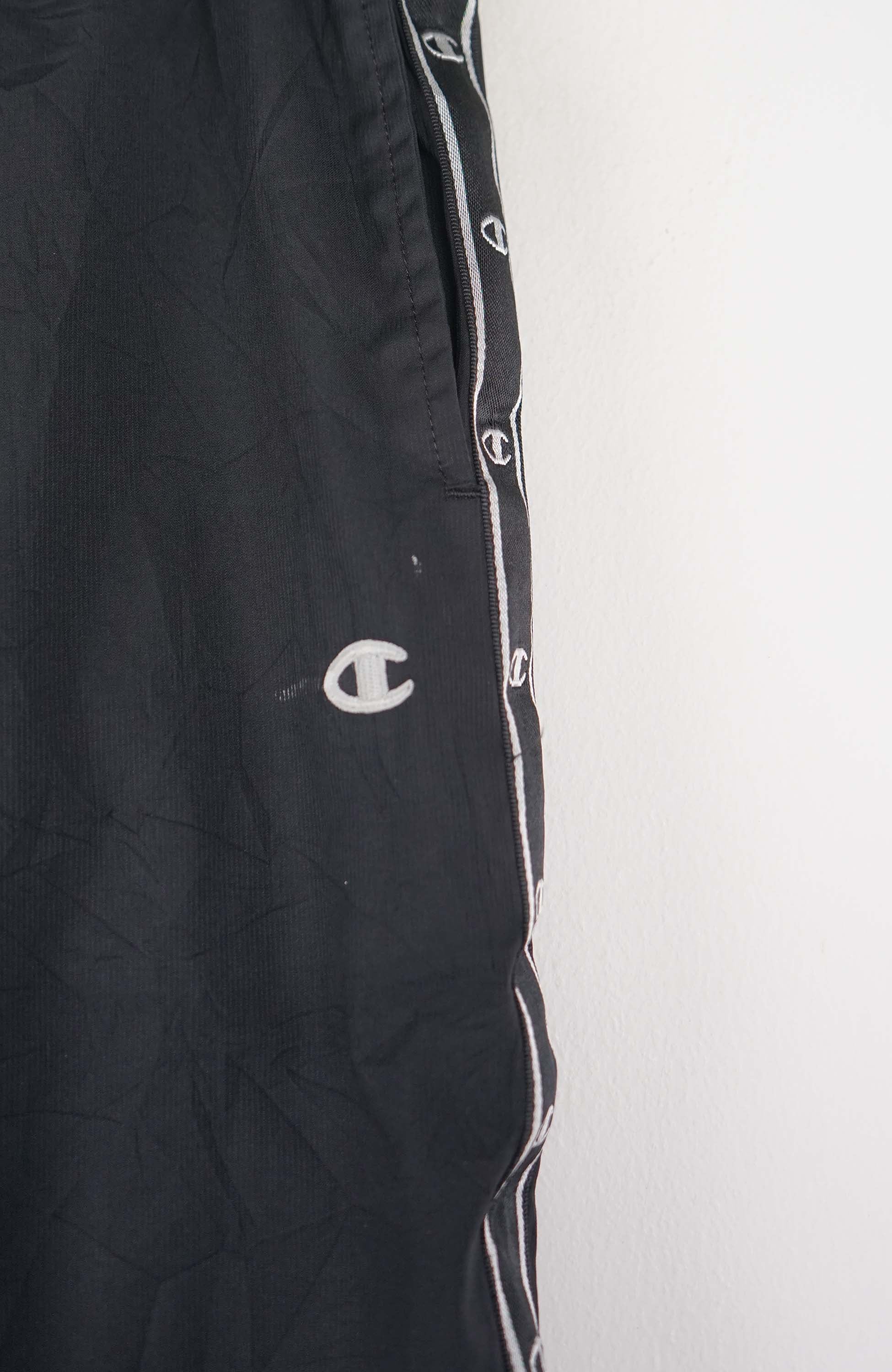 VINTAGE CHAMPION TRACK PANT SHORTS (S) - Image 2