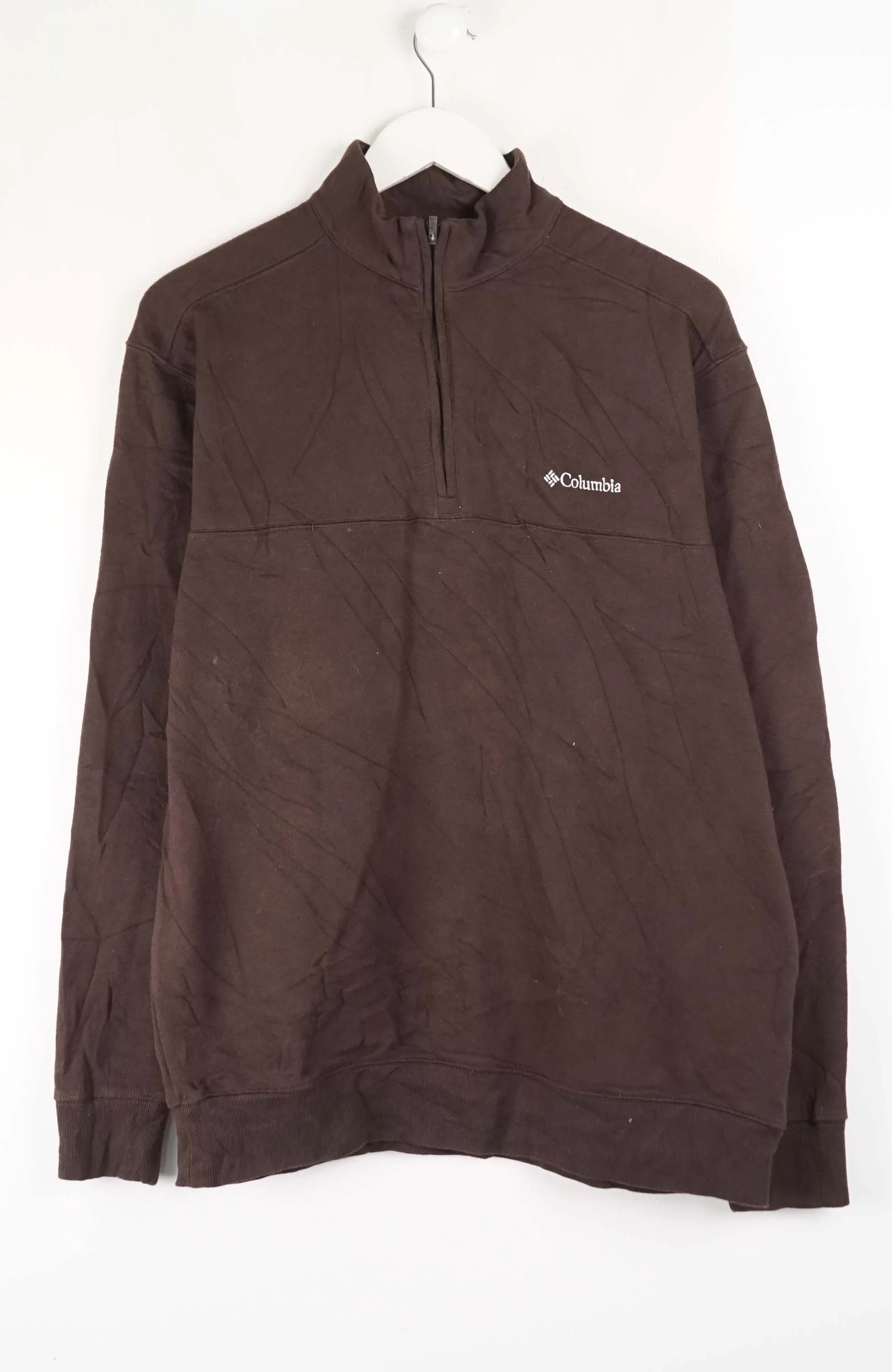VINTAGE COLUMBIA ZIP 1/4 SWEATER (M)