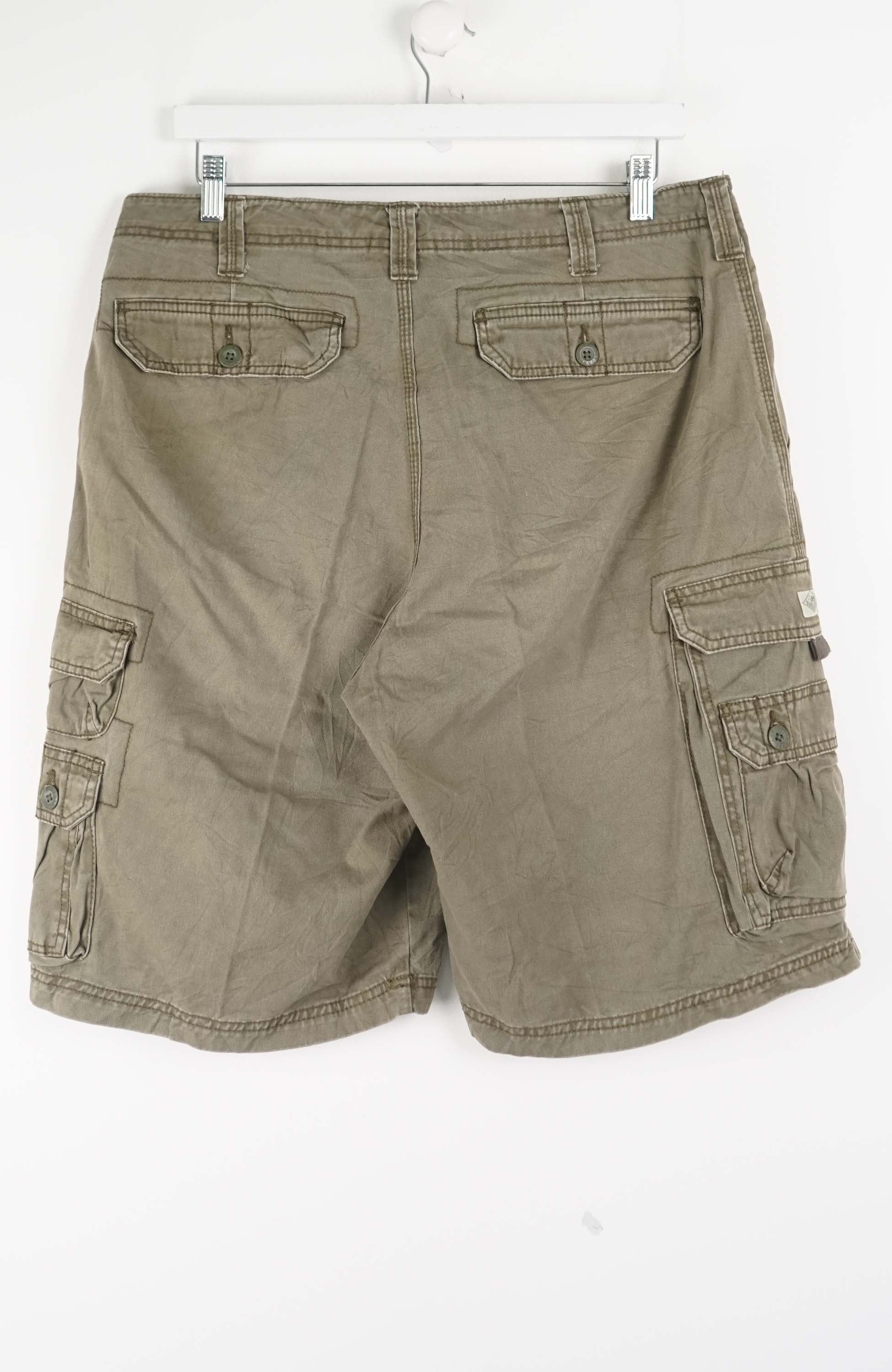 VINTAGE LEE DUNGAREES CARGO SHORTS W35 - Image 3