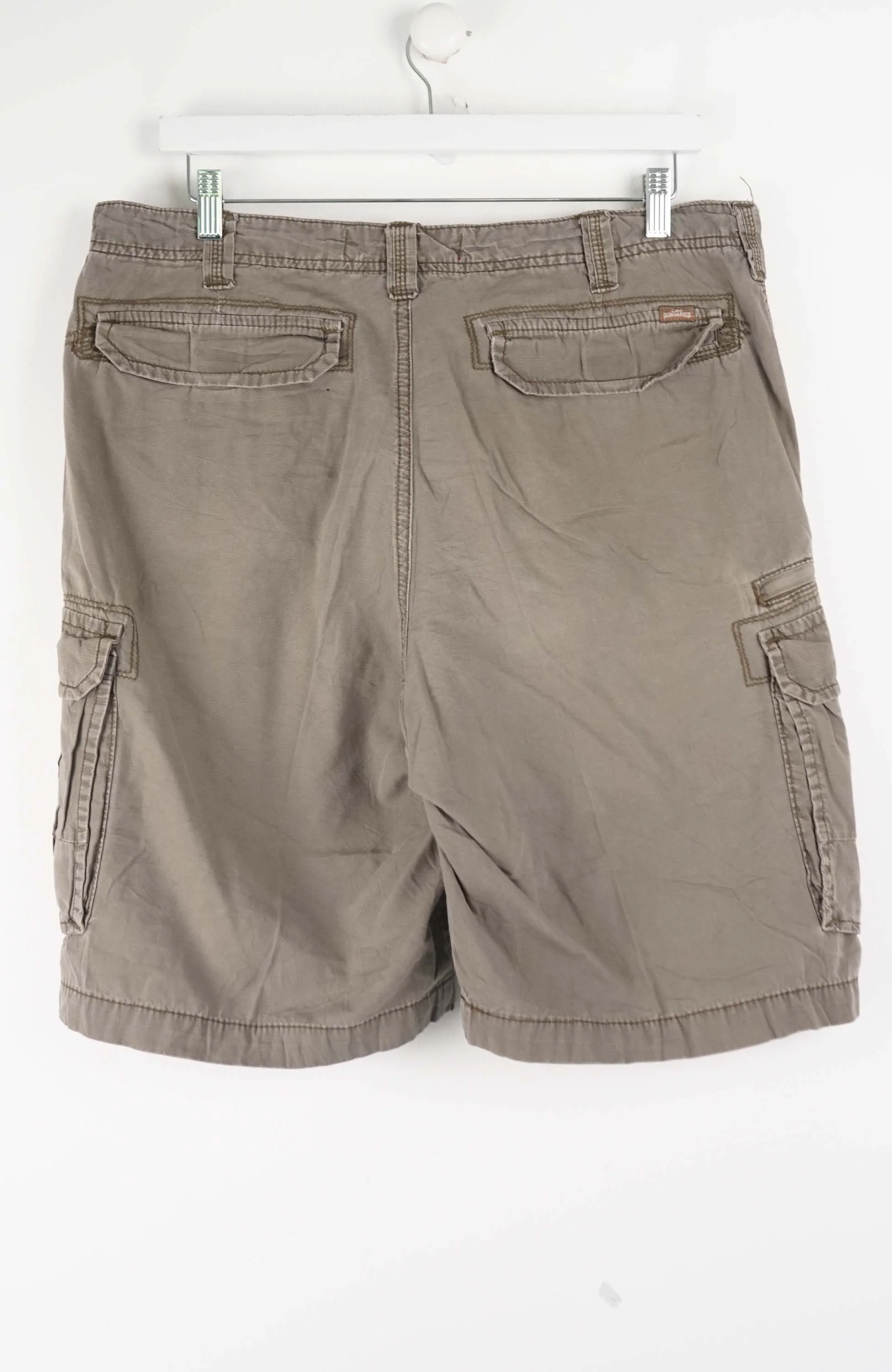VINTAGE LEE DUNGAREES CARGO SHORTS W36 - Image 3