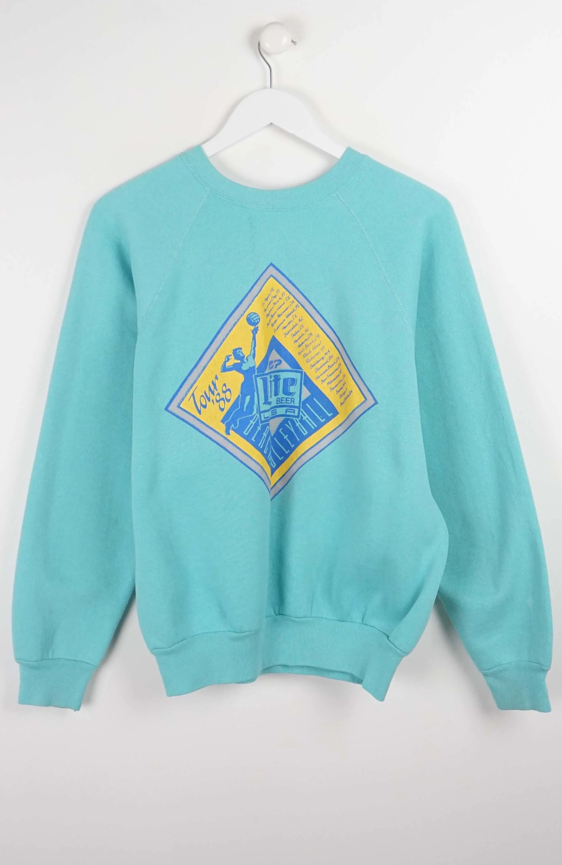 VINTAGE LITE BEER BEACH VOLLEYBALL 1988 SWEATER (S) - Image 2