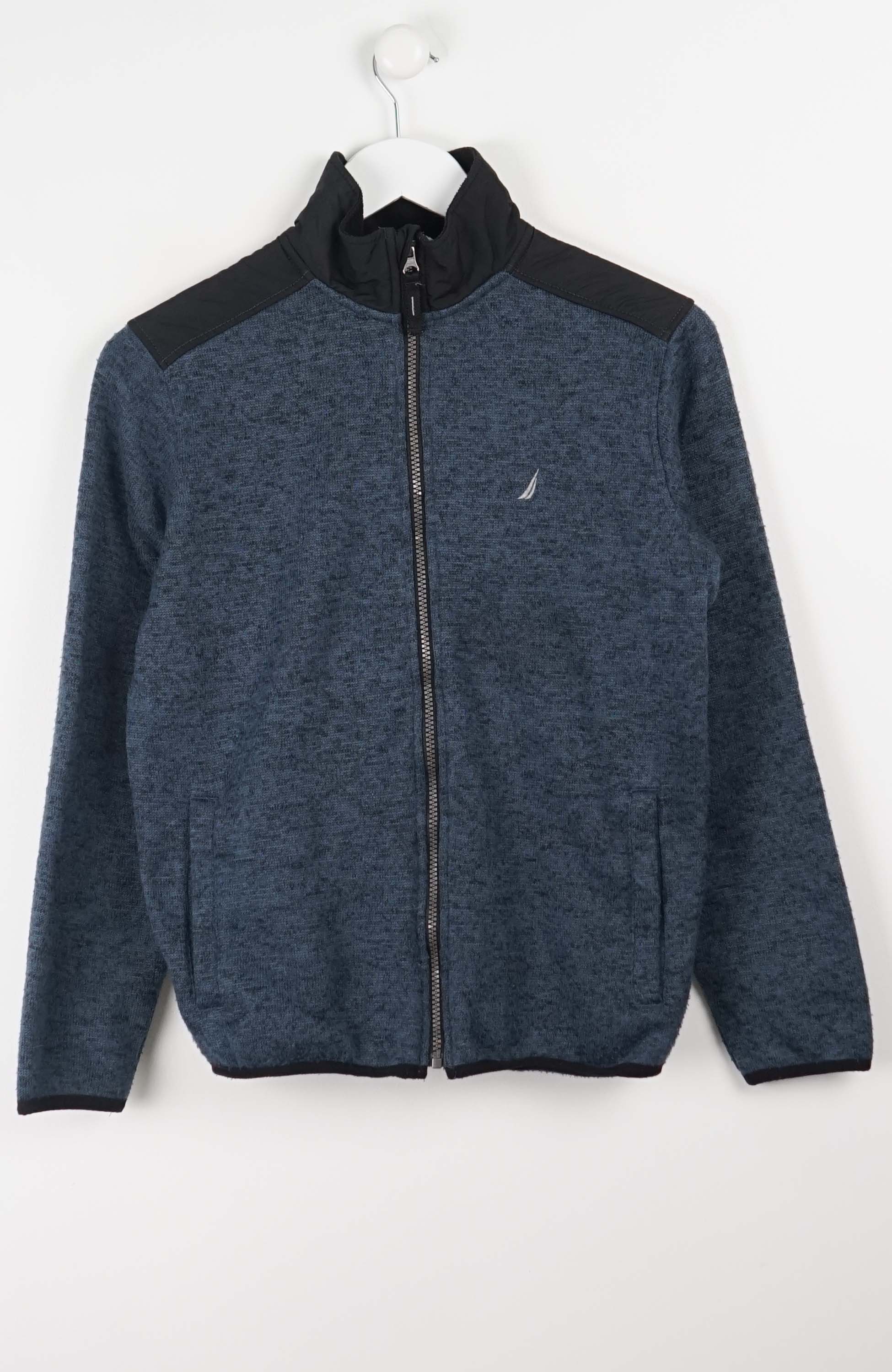 VINTAGE NAUTICA FLEECE FULL ZIP SWEATER (XS)