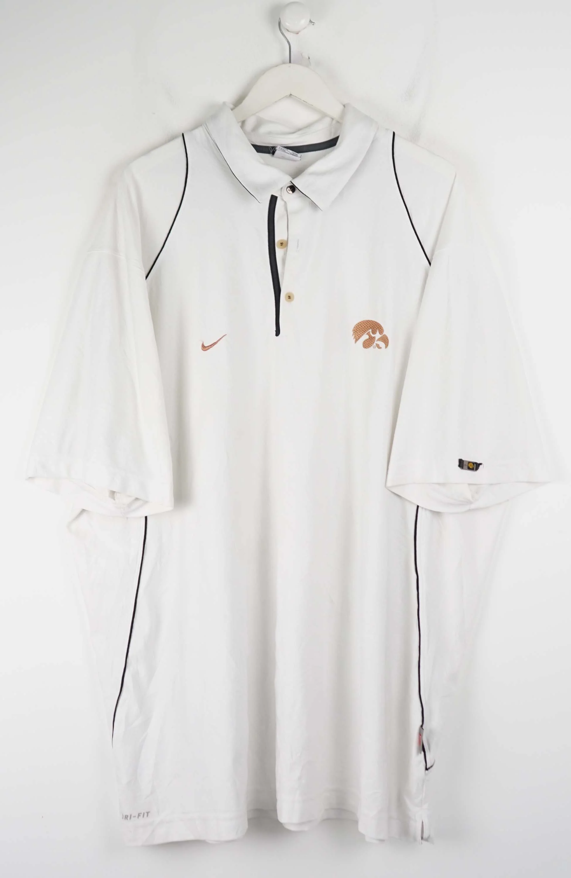 VINTAGE NIKE IOWA JERSEY POLO SHIRT (XXXL)