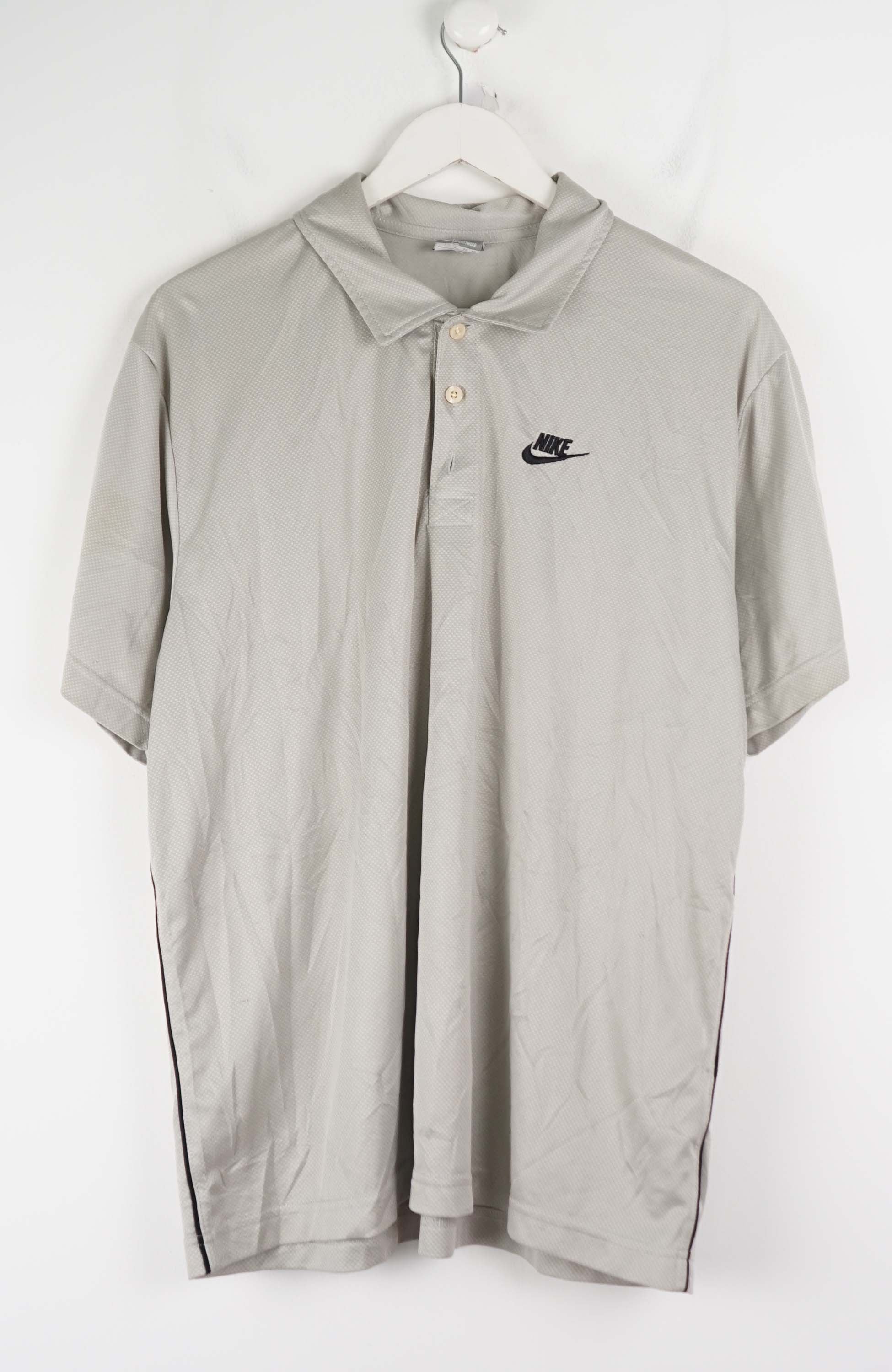 VINTAGE NIKE JERSEY POLO SHIRT (L)