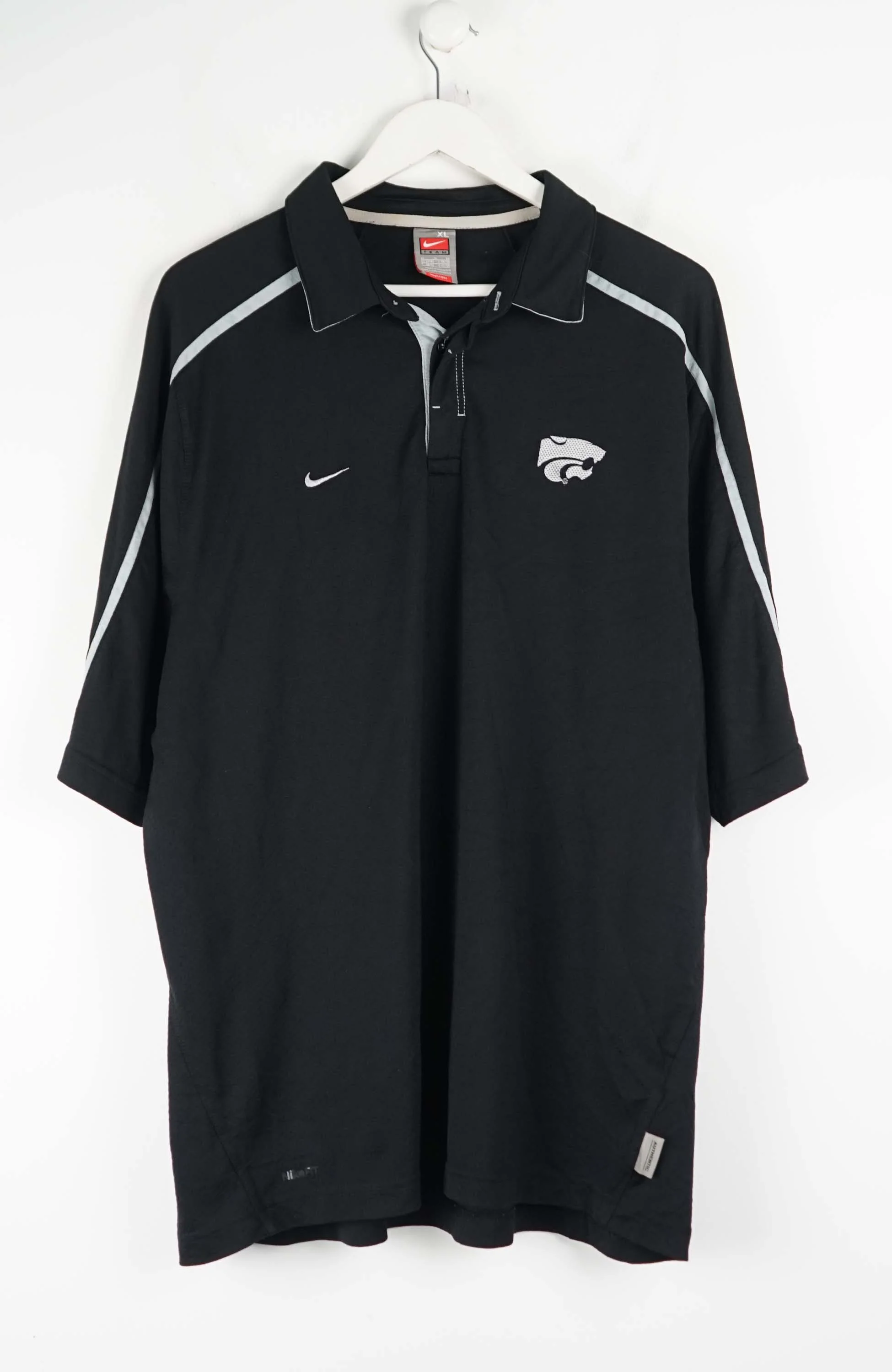VINTAGE NIKE K-STATE JERSEY POLO SHIRT (XL)