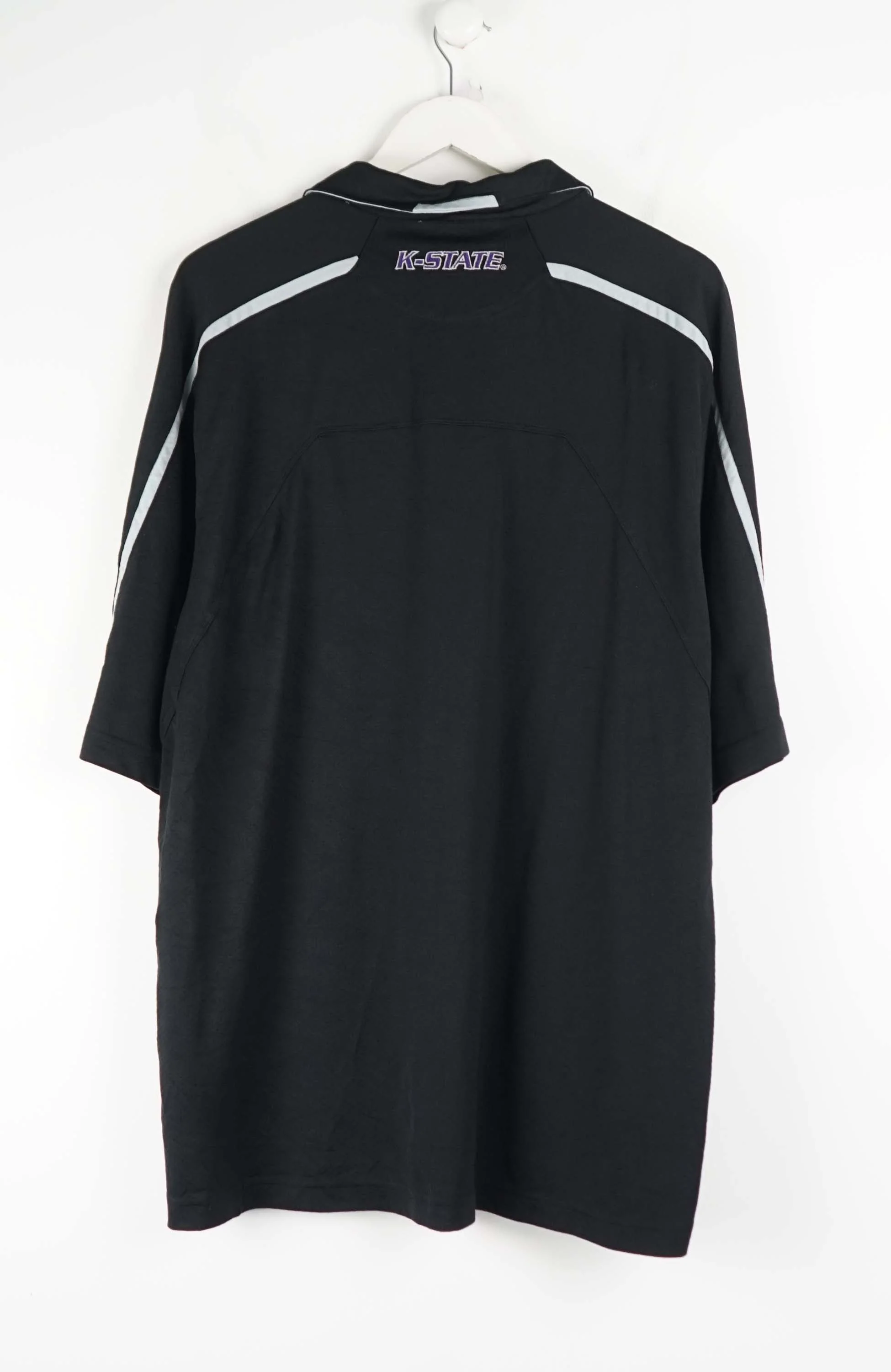 VINTAGE NIKE K-STATE JERSEY POLO SHIRT (XL) - Image 2
