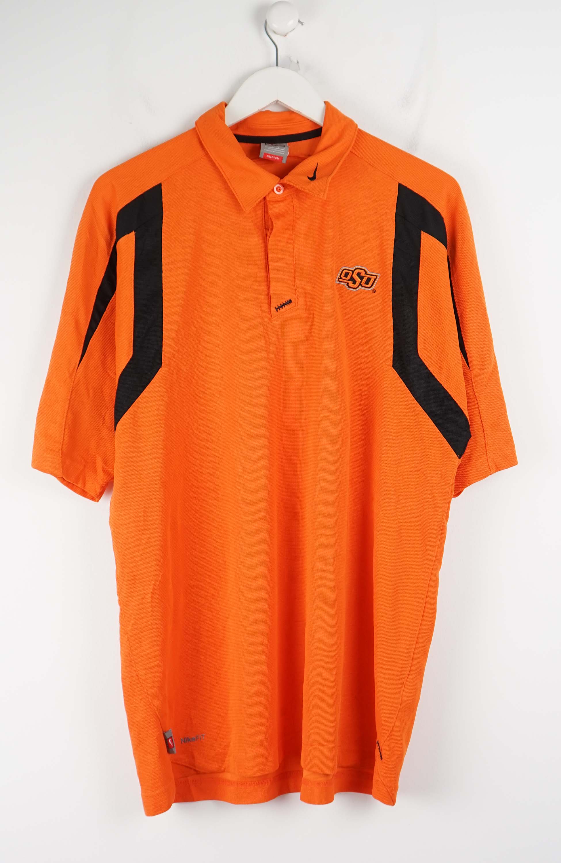 VINTAGE NIKE OKLAHOMA STATE JERSEY POLO SHIRT (L)