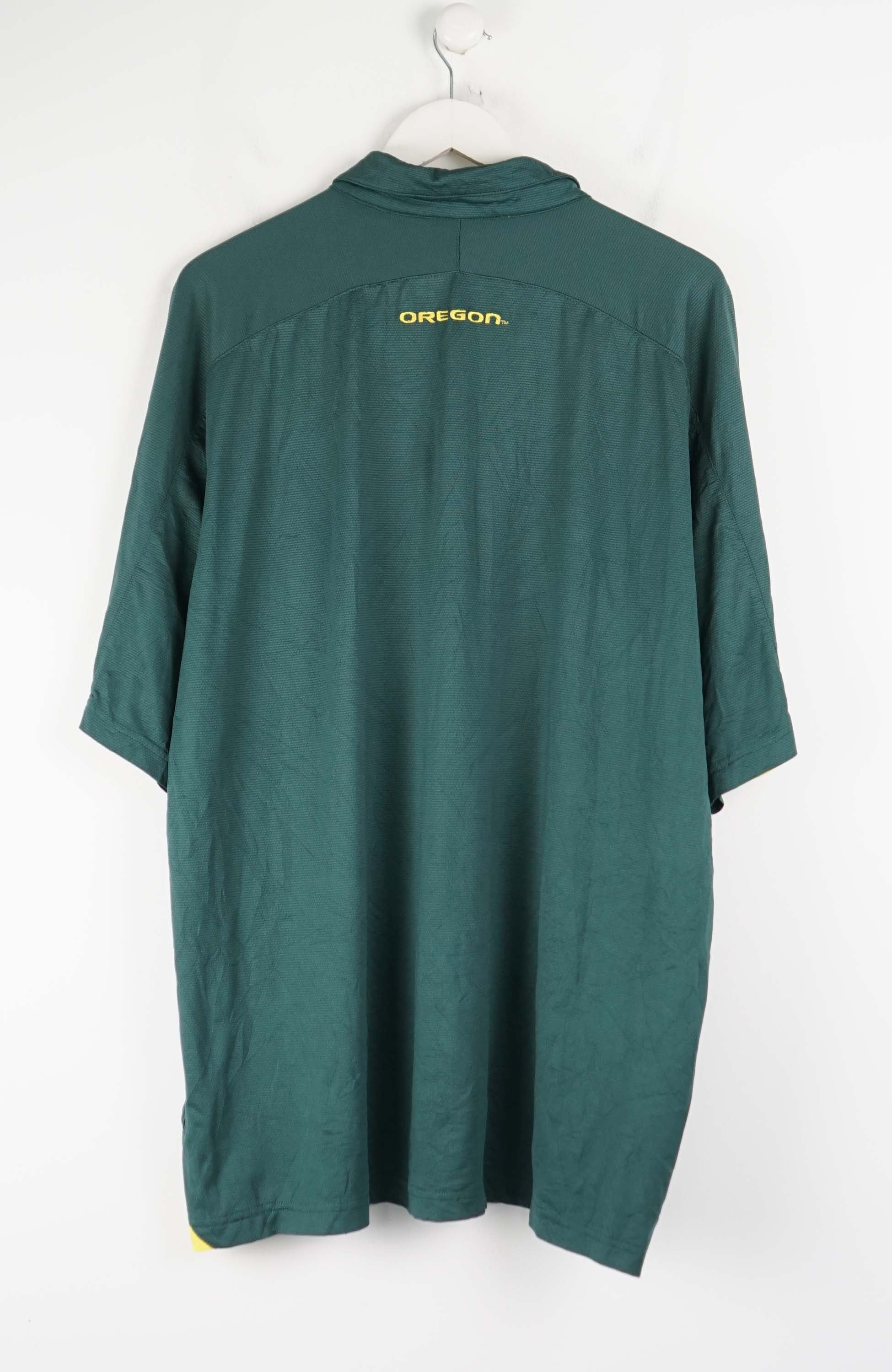 VINTAGE NIKE OREGON COLLEGE JERSEY POLO SHIRT (XL) - Image 2