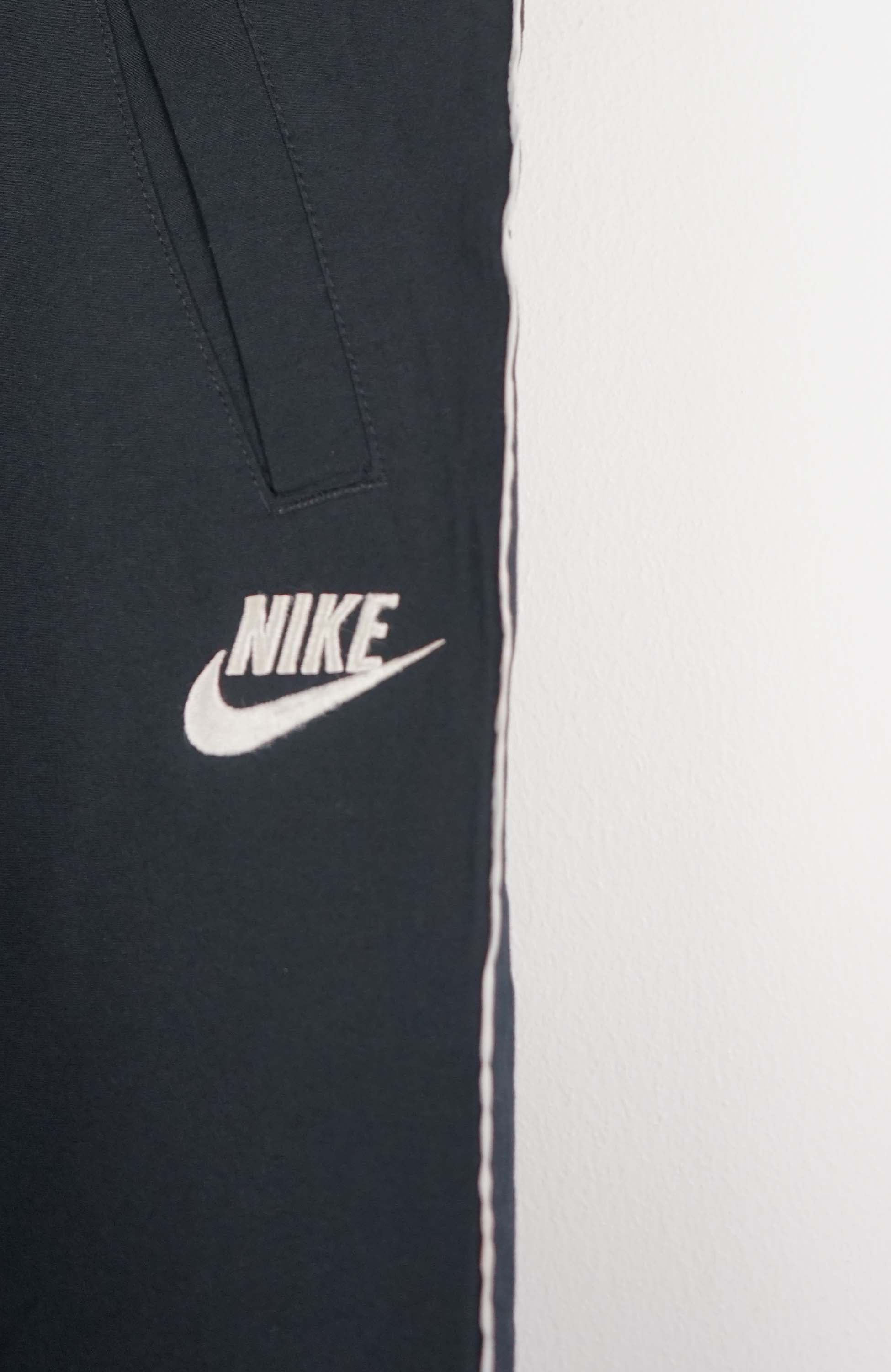 VINTAGE NIKE TRACK PANT SHORTS (L) - Image 2