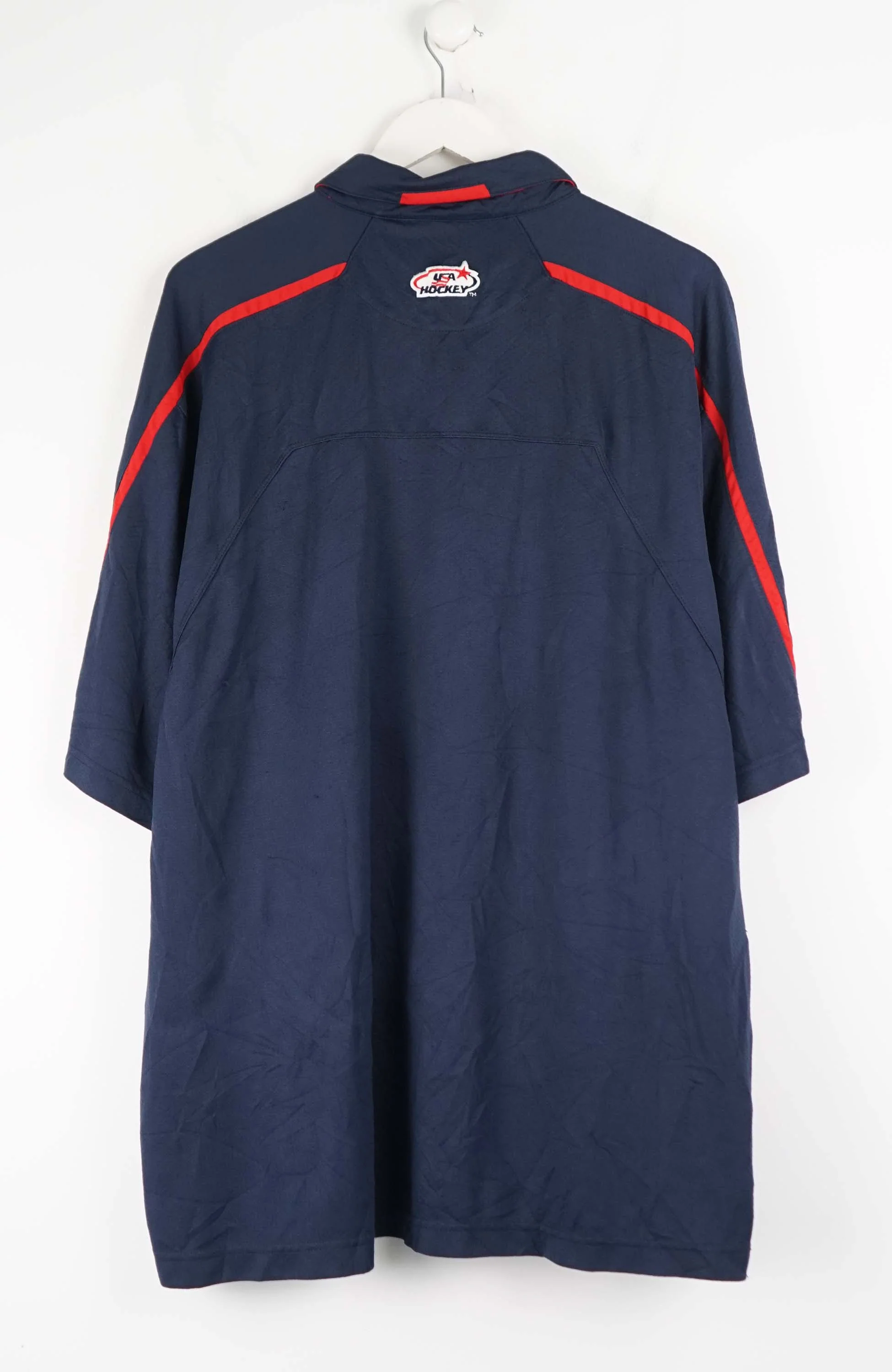 VINTAGE NIKE USA HOCKEY JERSEY POLO SHIRT (XXL) - Image 2