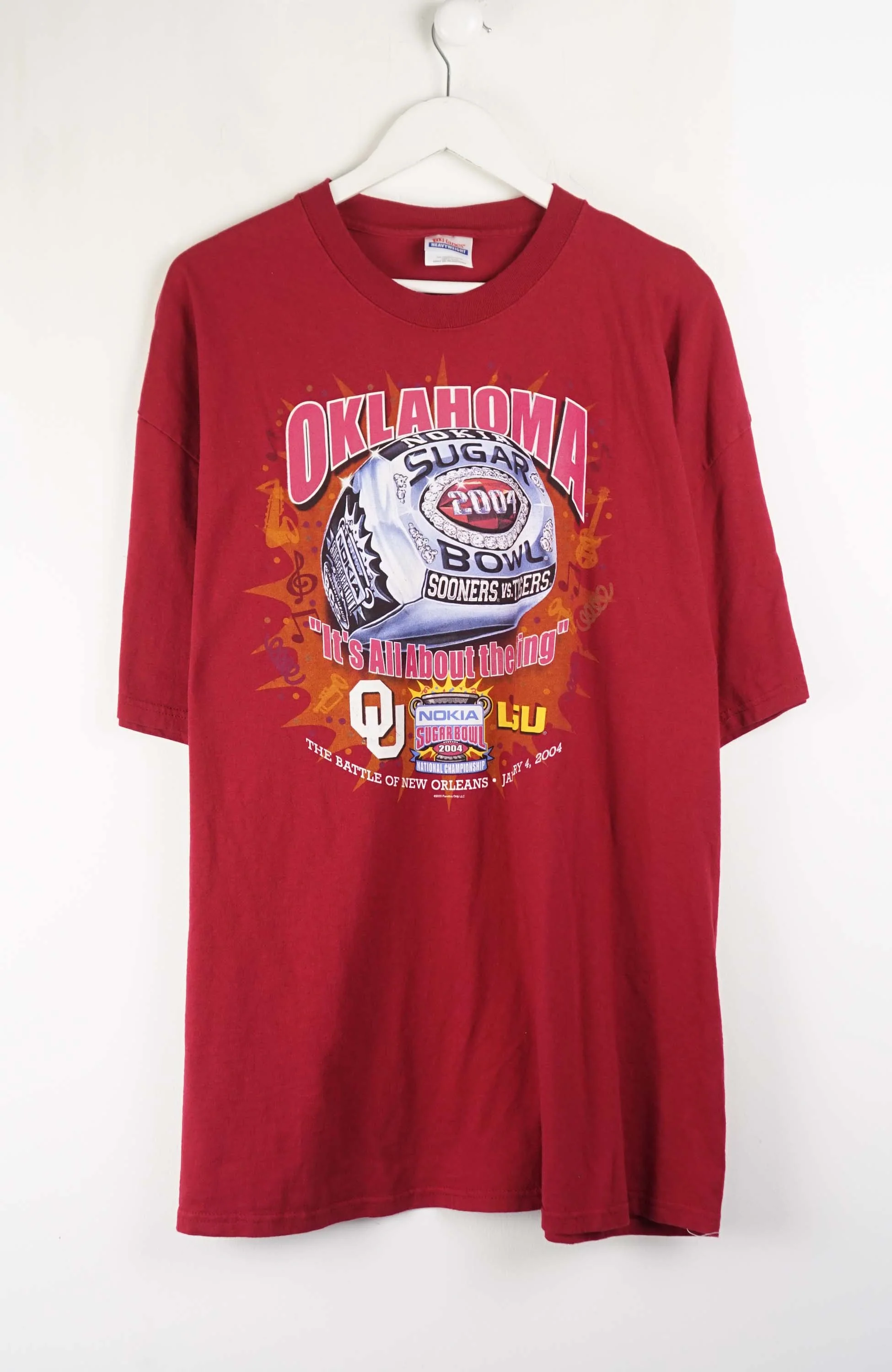 VINTAGE OKLAHOMA SUGAR 2004 BOWL T-SHIRT (XXL)