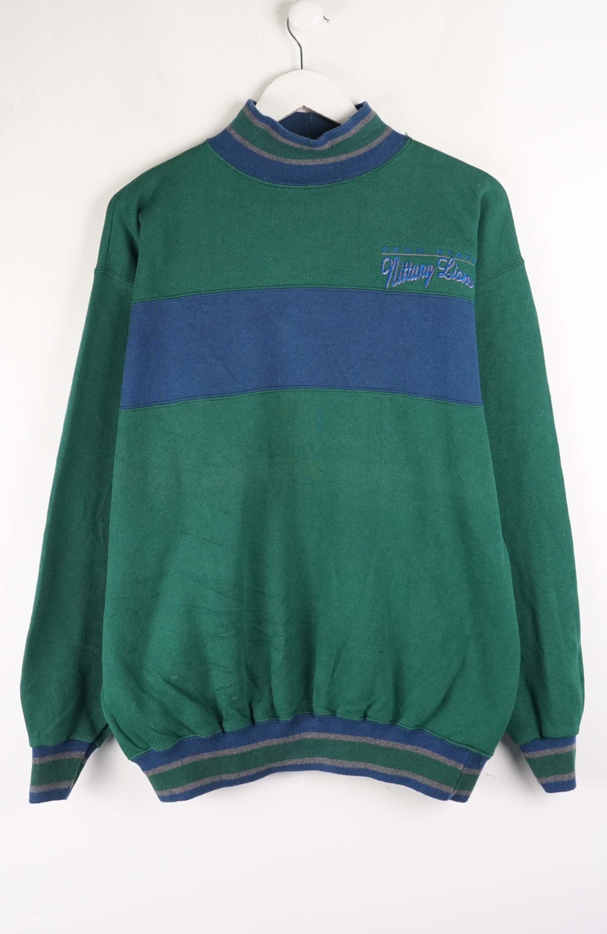 VINTAGE PENN STATE MOCKNECK SWEATER (L)