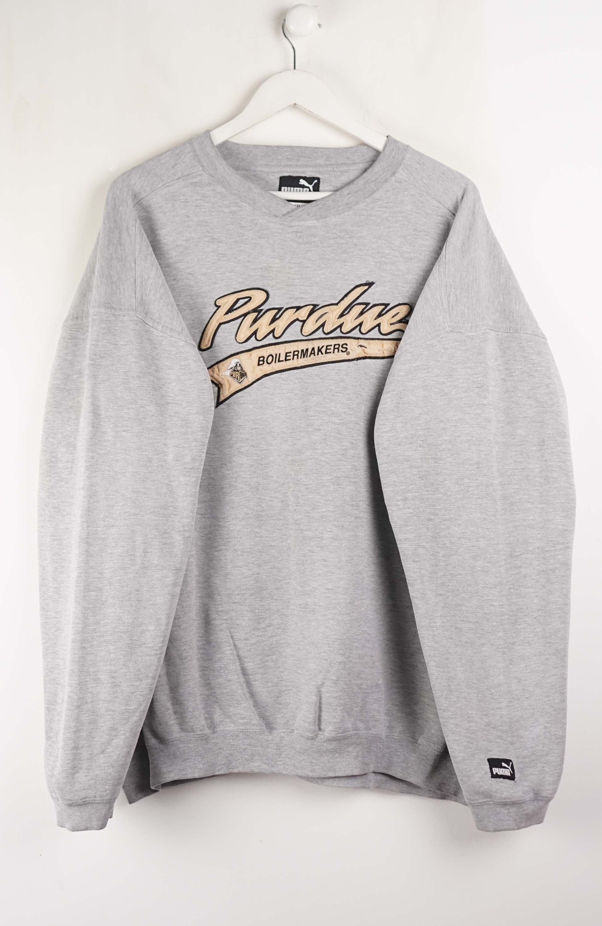 VINTAGE PUMA PURDUE BOILERMAKERS SWEATER (XXL)