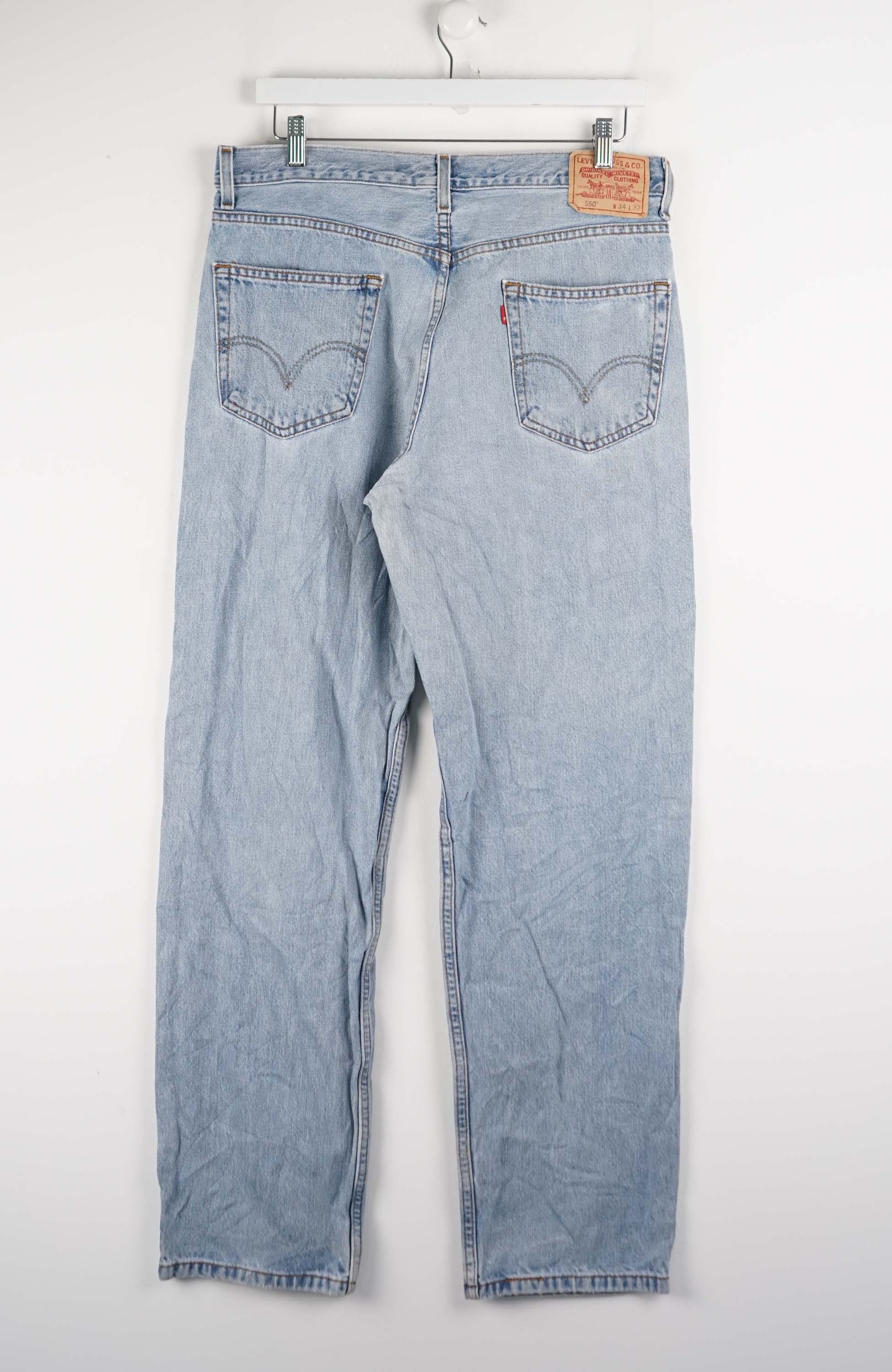 VINTAGE RELAXED FIT 550 LEVI'S PANTS W34 - Image 3