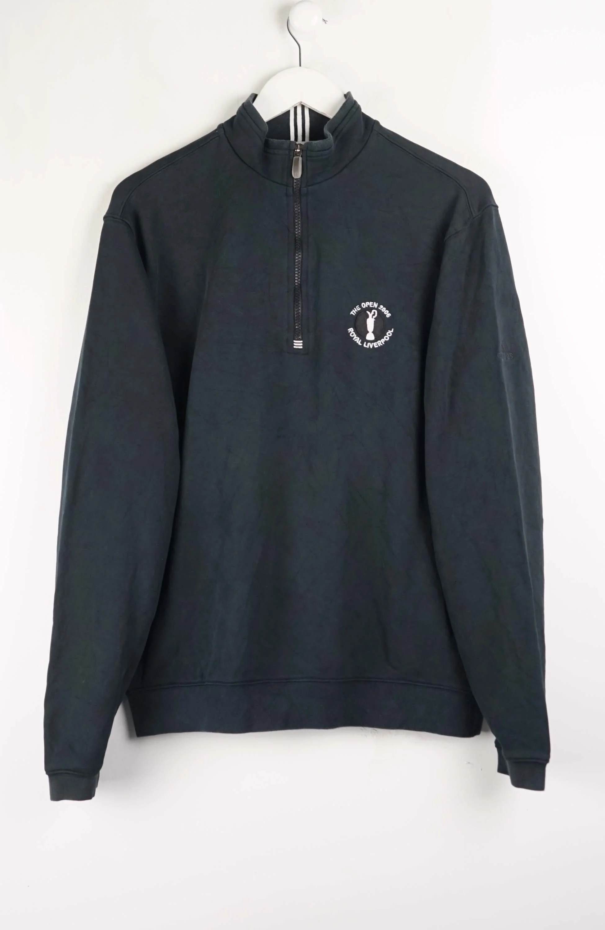 VINTAGE THE OPEN 2006 ROYAL LIVERPOOL GOLF 1/4 ZIP SWEATER (L)