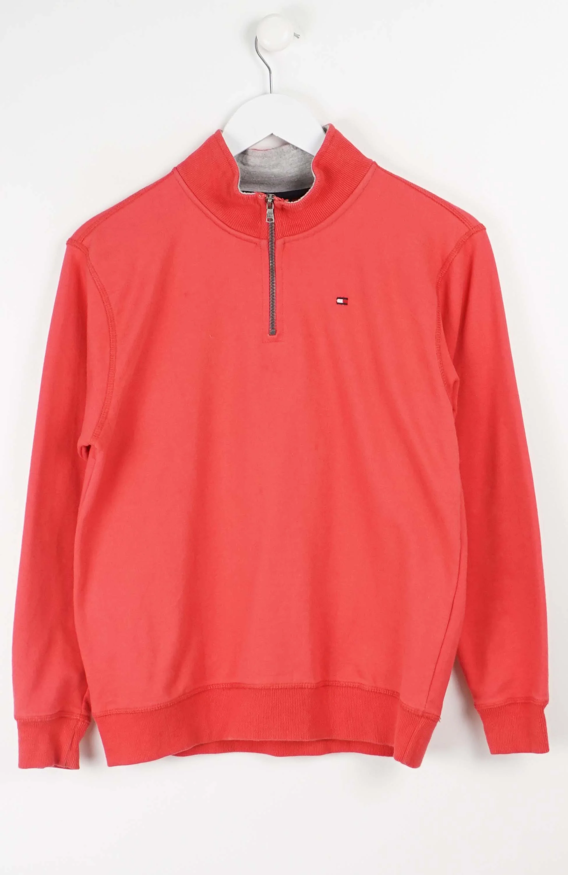 VINTAGE TOMMY HILFIGER 1/4 ZIP SWEATER (S)