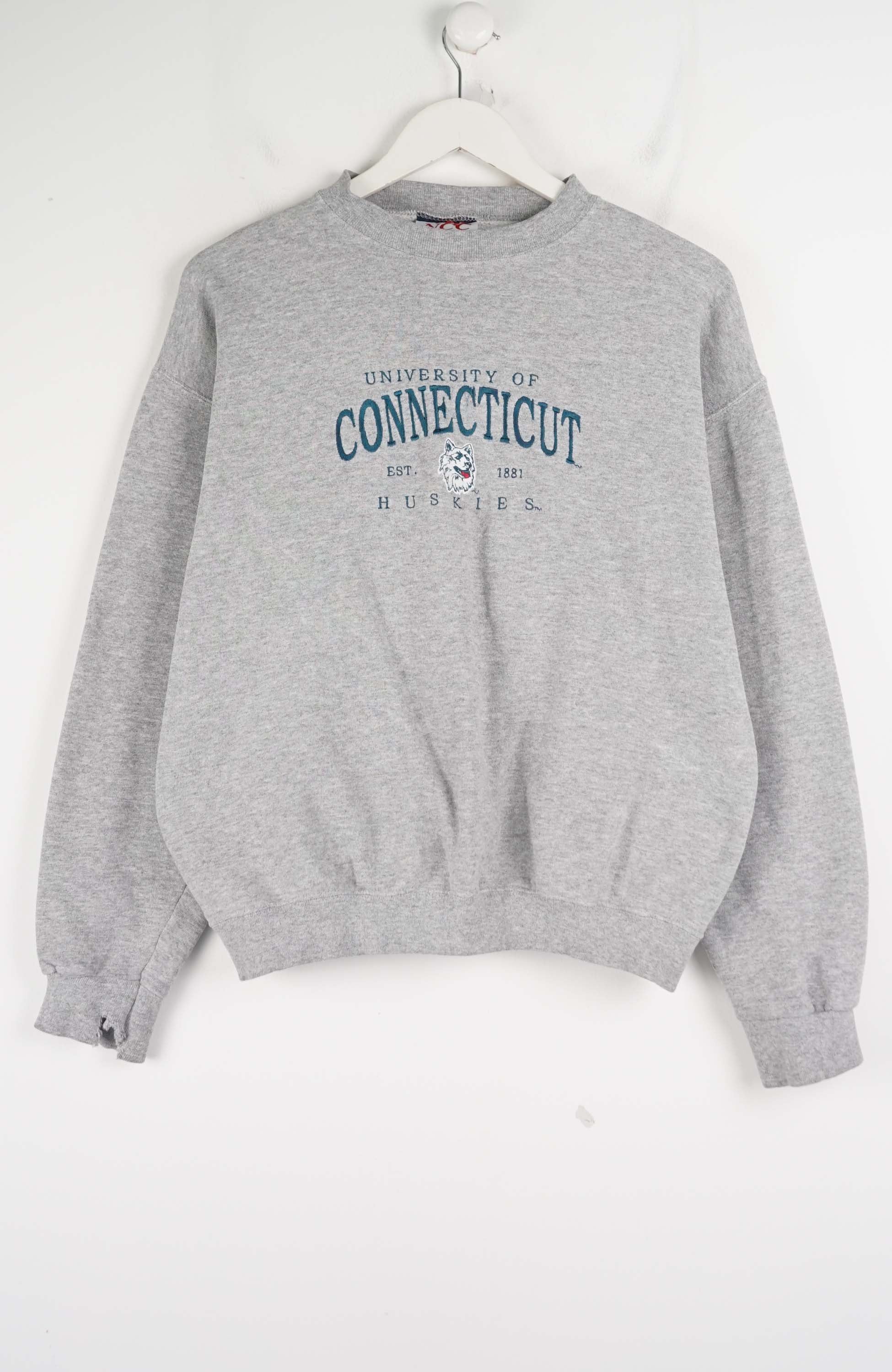 VINTAGE UNIVERSITY OF CONNECTICUT EST.1881 HUSKIES SWEATER (S)